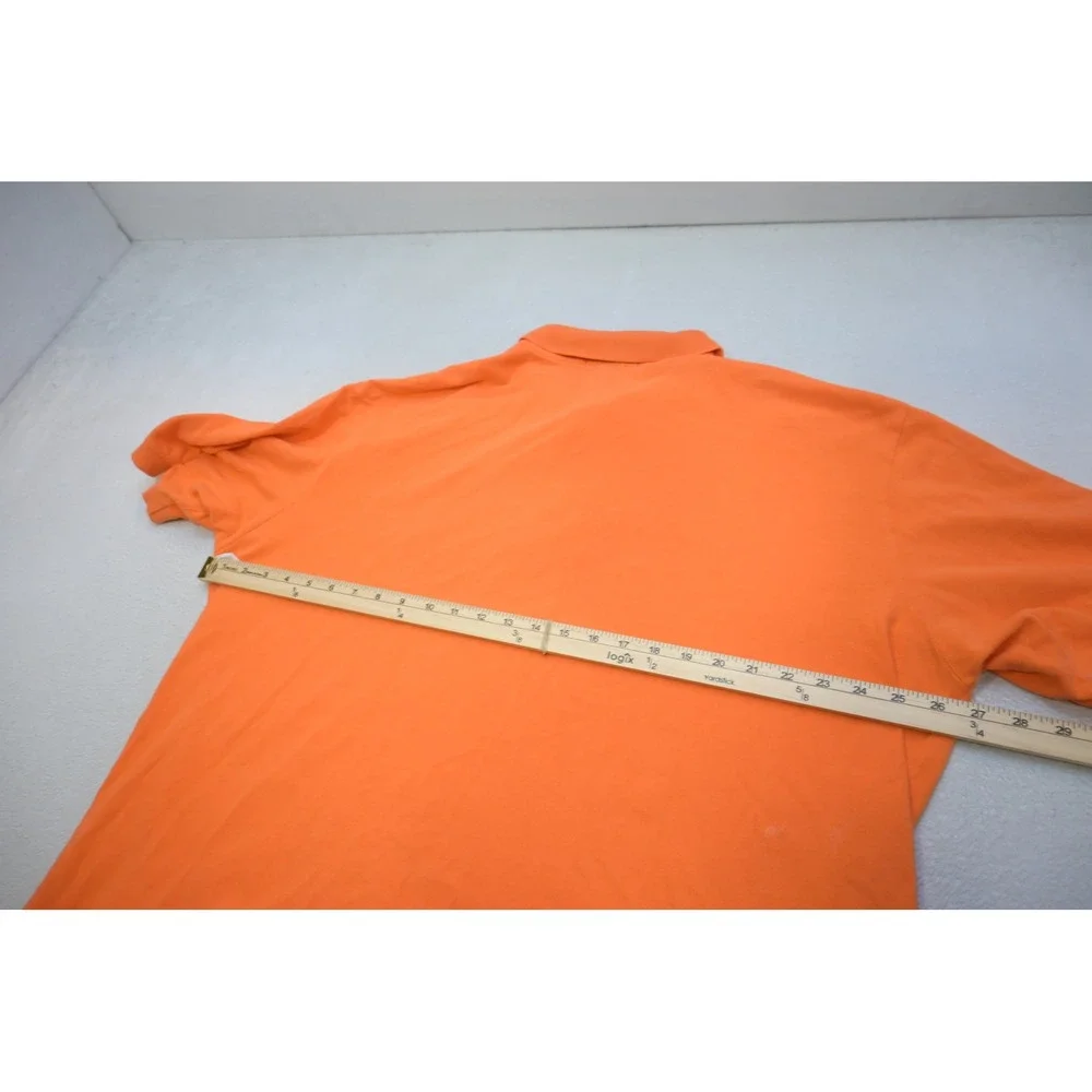 Polo Ralph Lauren Polo Shirt Mens 2XLT Orange Green Pony Logo Excellent